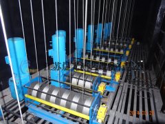 一次排繩卷筒吊桿機應用案例